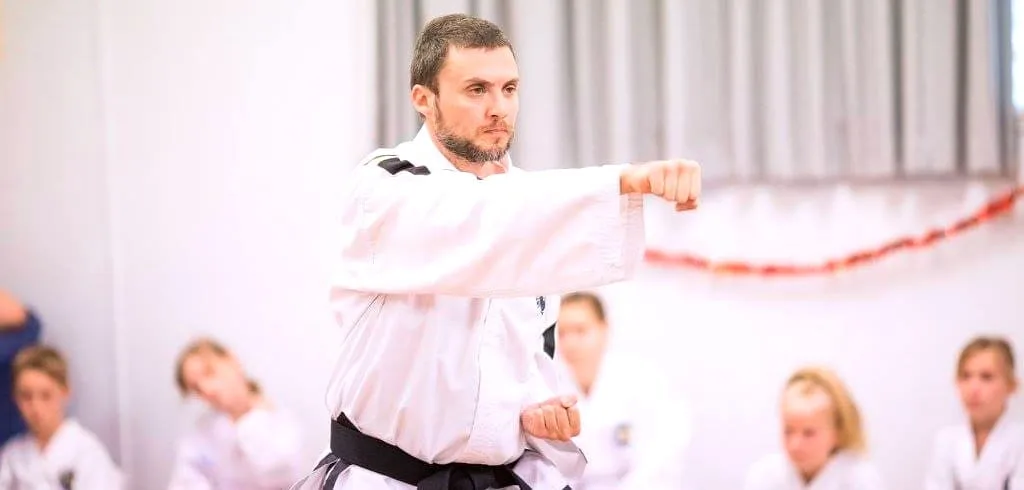 Strong Taekwon-Do students and instructors gathered together